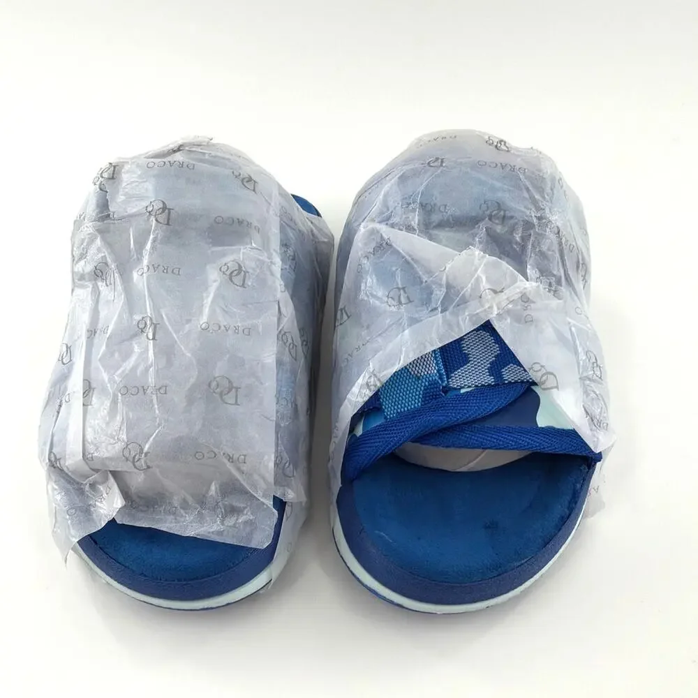 Draco Men's Blue Camo Slide Sandals Size 5-6
